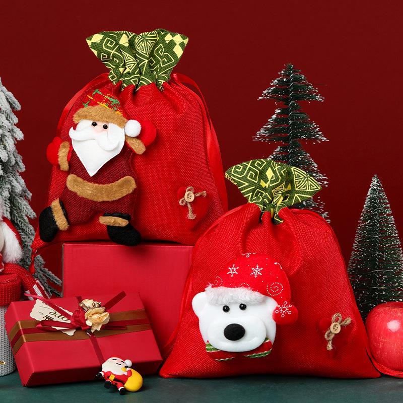 Christmas Eve Apple Gift Set: Peace Apple Candy Bag for Kids