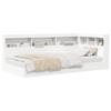 Letto con Libreria e Testiera Bianco 90 x 190 cm Truciolato