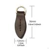 2 Shape Zipper Heads Leather Zip Pendant Puller for Handbags
