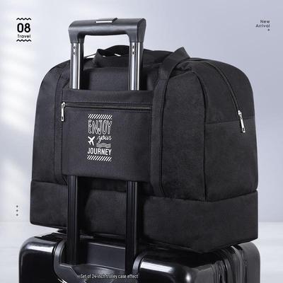 Unisex Waterproof Travel Bag: Double-Layer, Portable Handbag with Dry-Wet Separation for Fitness, Swimming, and Toiletry Storage.