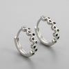 Korean Style Geometric Circle Earrings: Elegant, Versatile Ear Jewelry for Women and Students