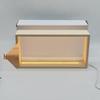 3D LED Glowing Dried Flower Photo Frame - Double-Sided Transparent Glass with Wooden Frame Night Light