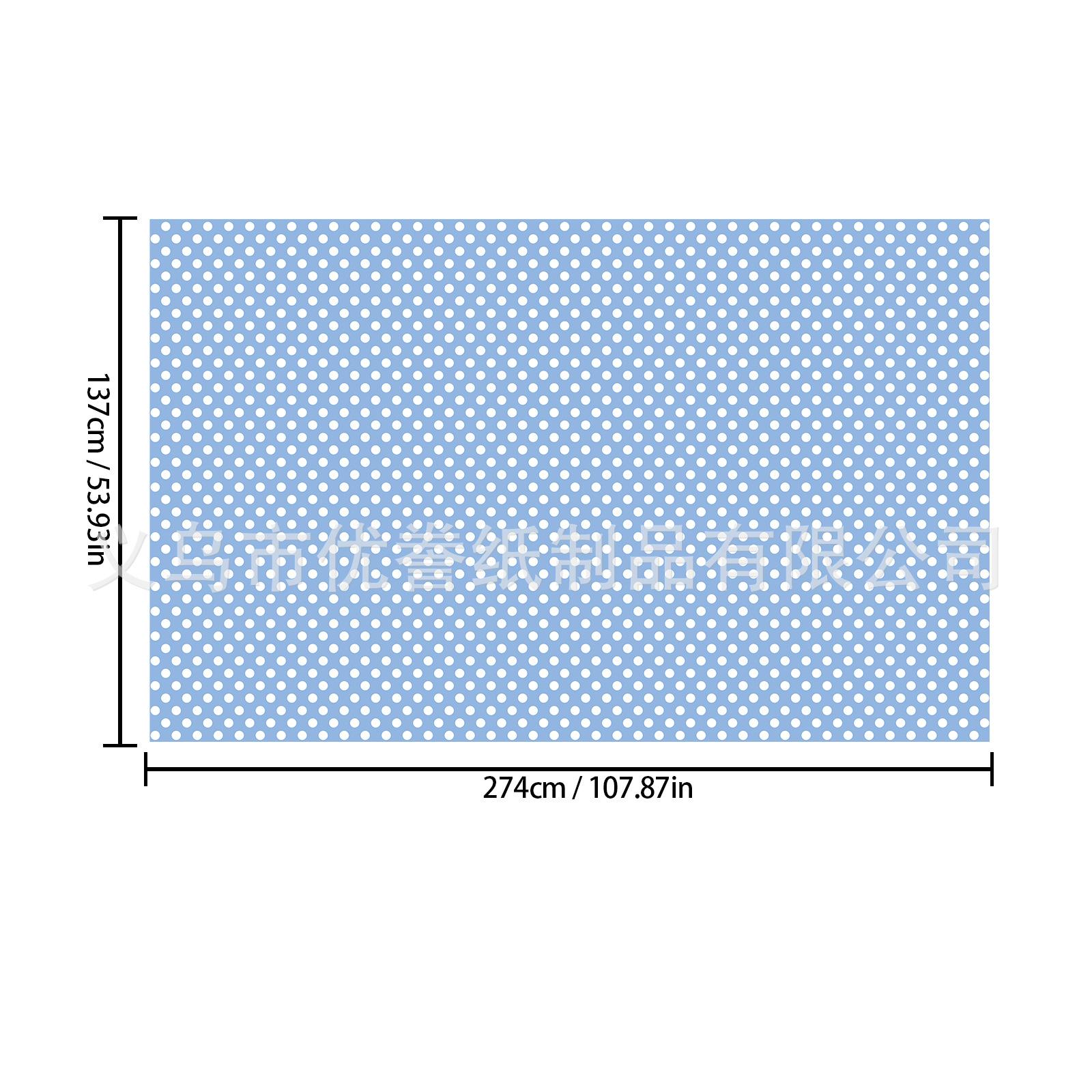 

Spot Bronzing White Foundation/Foundation/Blue Background Big Gold Dot Theme Tablecloth Disposable Tablecloth Waterproof blue background white dot 137 * 274cm
