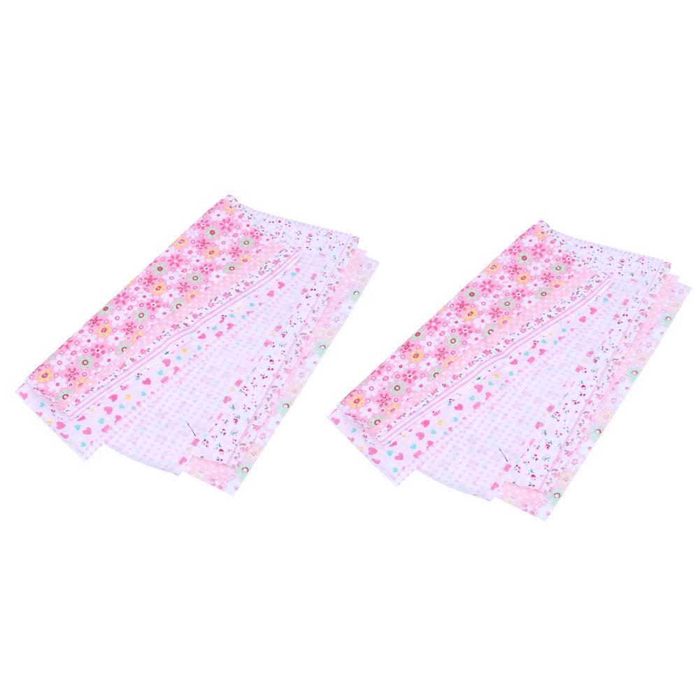 

2 Bags Printed Pure Cotton Sewing Quilting Fabrics for DIY Hand Made Cloth