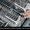 Портативний кошик для грилю-барбекю на роликах з дизайном для легкого очищення, обертається, клітка для їжі для м'яса, морепродуктів, овочів