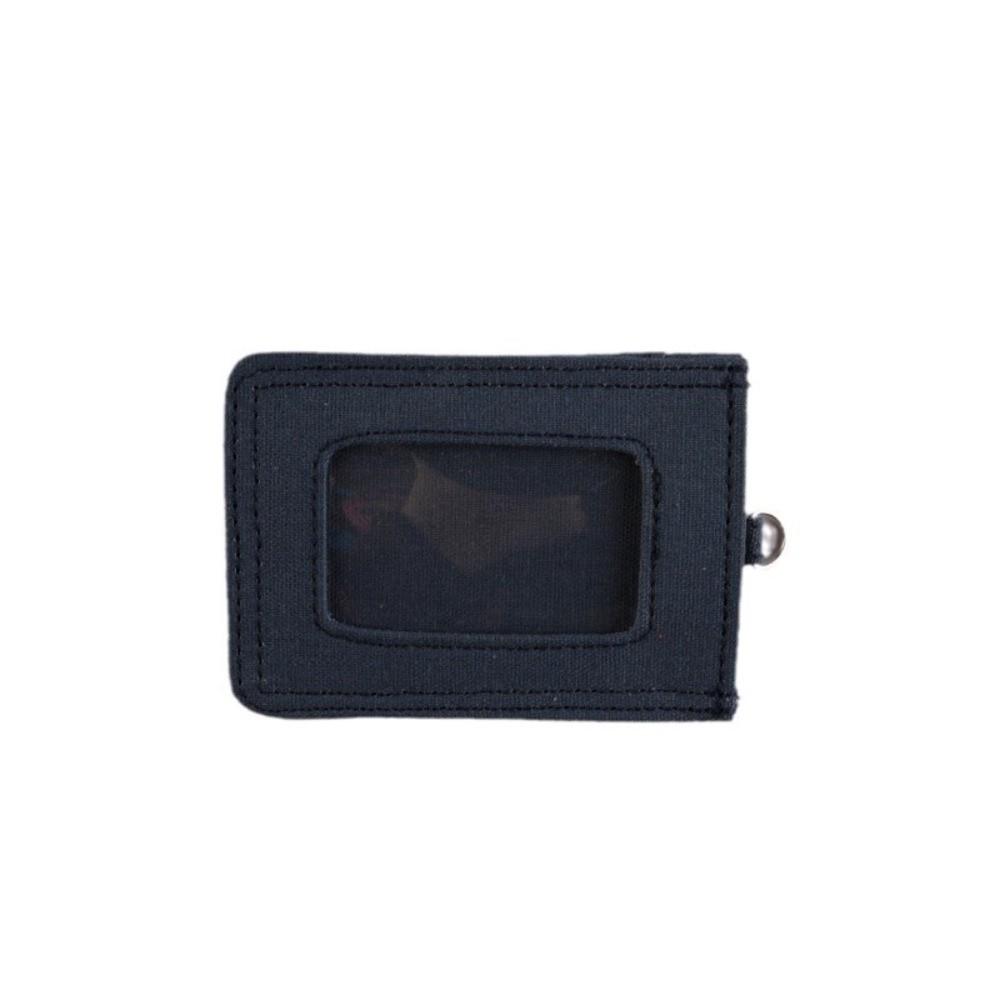 Fashion Canvas ID Badge Card Holder Card Storage Solid Color Card Holder Case Multi-Functional Credit Card Holder Work ID