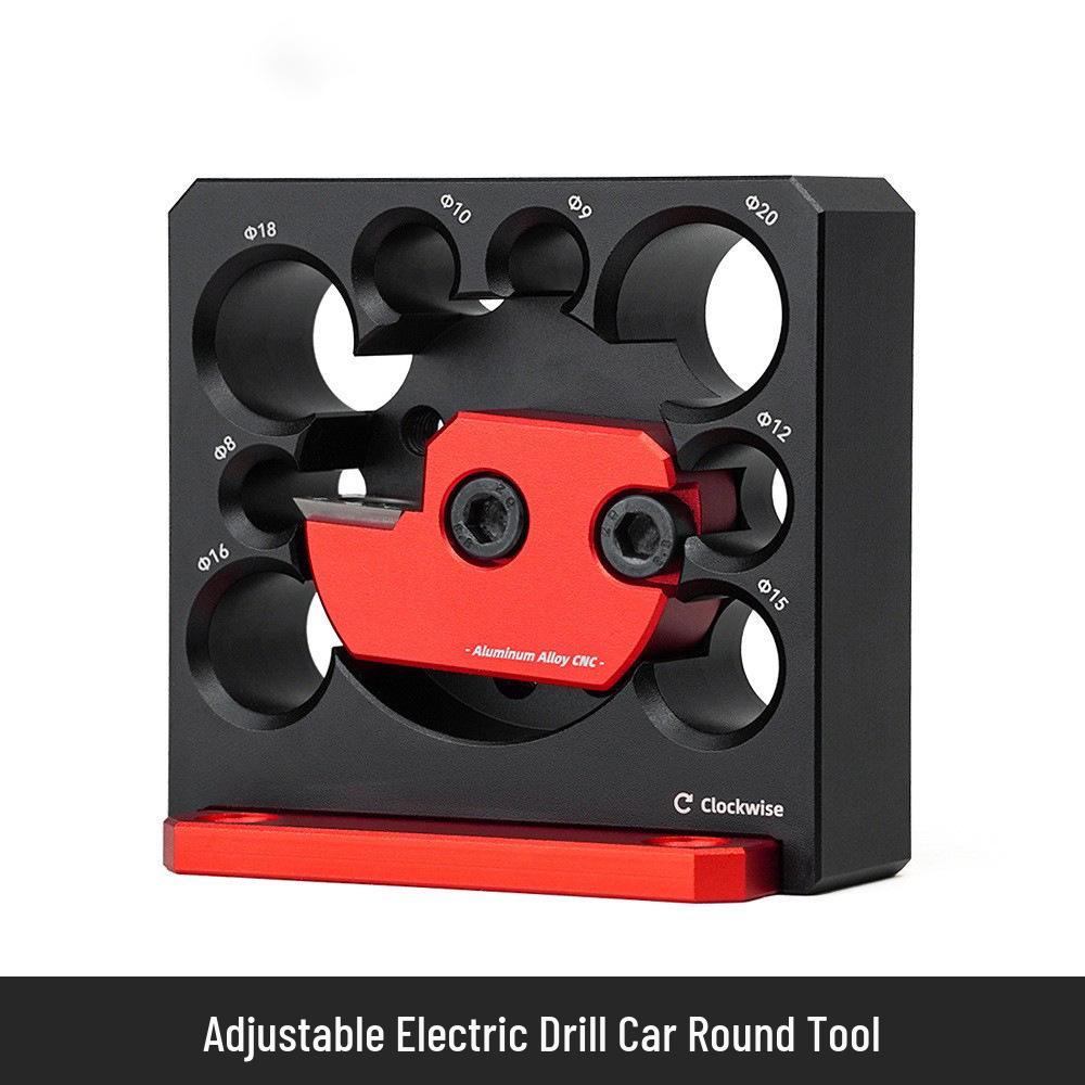 Unealtă electrică reglabilă de găurit pentru prelucrarea lemnului, pentru rotunjirea bețelor și diblurilor de lemn