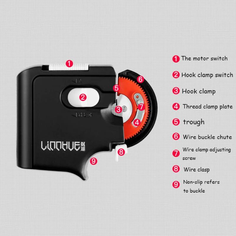 Fishing Automatic Hook Tier Fishing Line Tying Device Portable Electric Fishing Hooks Tie Machine Fishing Tool