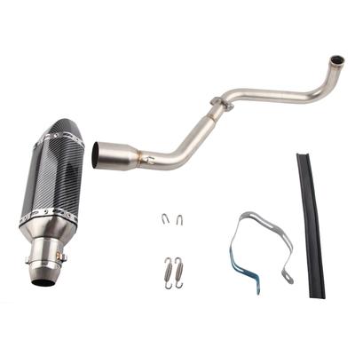 Edelstahl-Auspuffrohr mit Schalldämpfer-Prallwand, Motorradzubehör, passend für MSX125 2013?2020