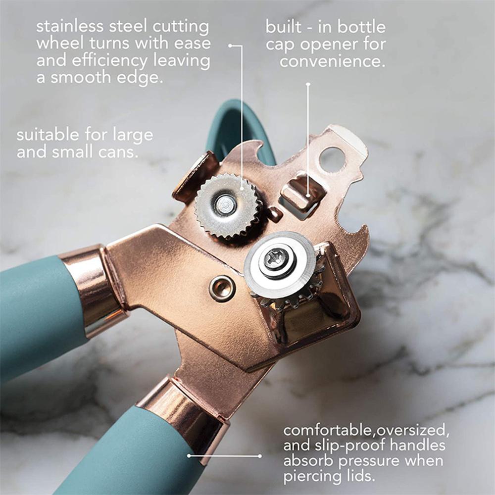 1pc Can Opener Professional Ergonomic Kitchen Tool Manual Side Cut Can Openers Drink Bottle Opener Knife For Cans Lid Kitchen
