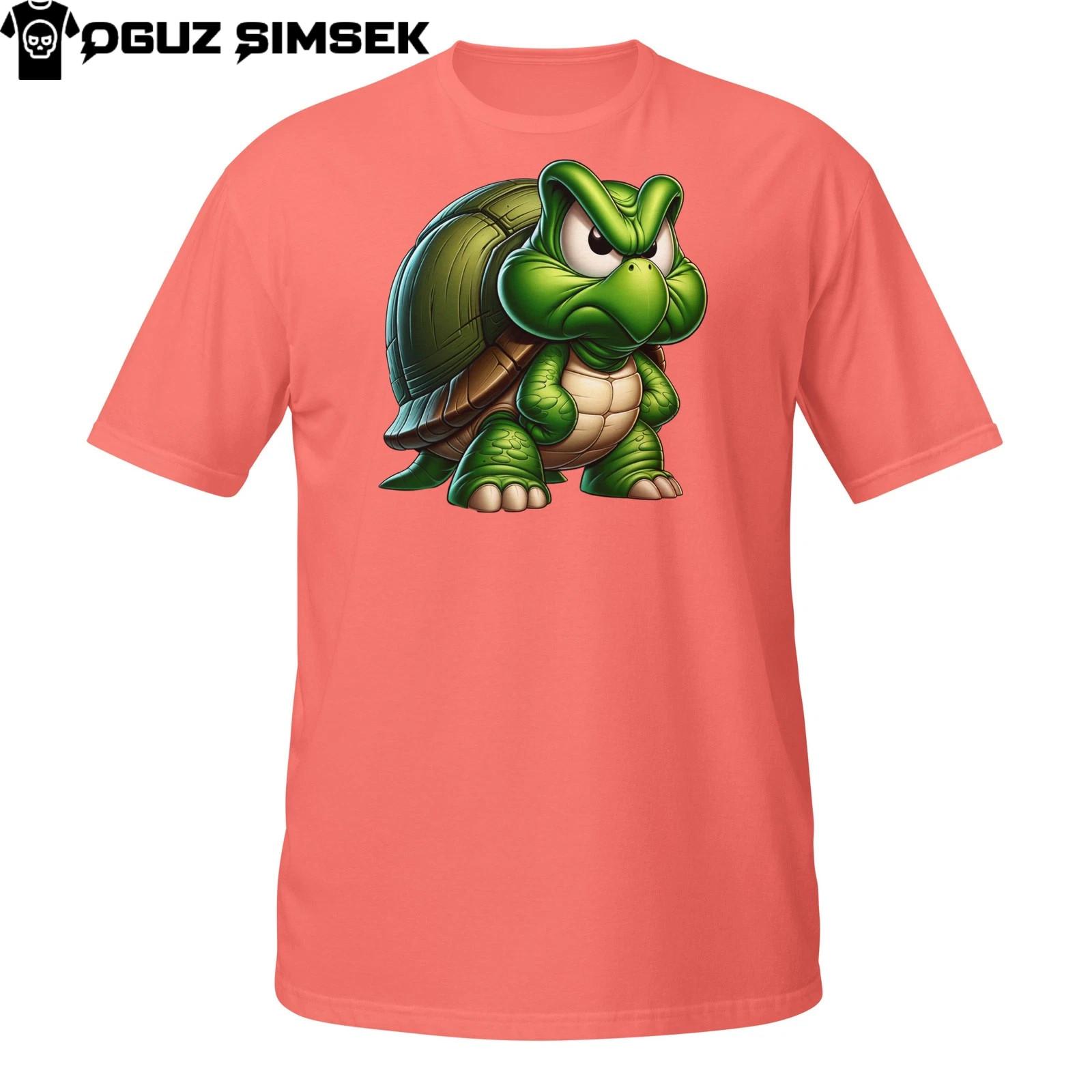 Mad Turtle Shirt – Humorous Angry Cartoon Sea Creature Graphic Tee 3XL
