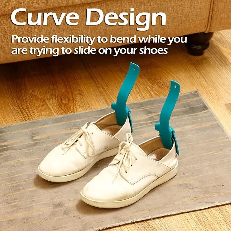 Lazy Shoes Helper, Shoe Horn Shoe, Lifting Helper pro seniory a handicapované, Plastová lžíce na boty se hodí pro všechny boty