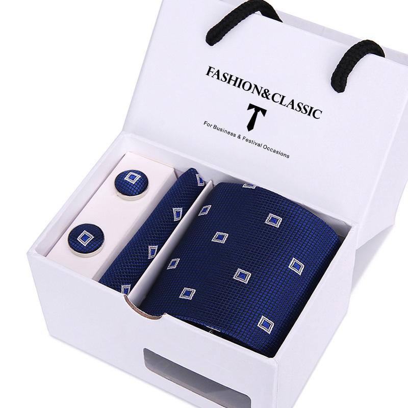 Caja de Regalo de Corbata para Hombre Set de 5 Piezas Corbata de Grupo Vestido de Negocios Corbata de Boda