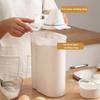 Yousheng Grain Can Ergonomic Handle Measuring Cup Design Storage Container with Lid Plastic Transparent Grain Dispenser