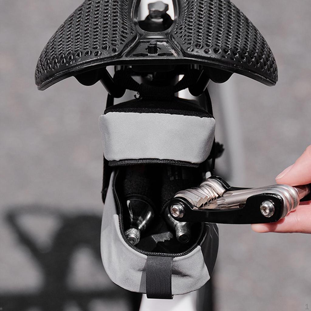 Bag Cycling Seat Pack Under Mountain Bikes Strap-on Large Capacity Attachment Travel Bike