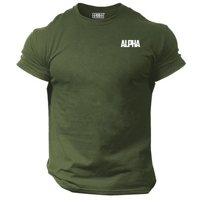 Alpha Tričko Kapsa Posilovací Oblečení Kulturistika Trénink Cvičení MMA Top