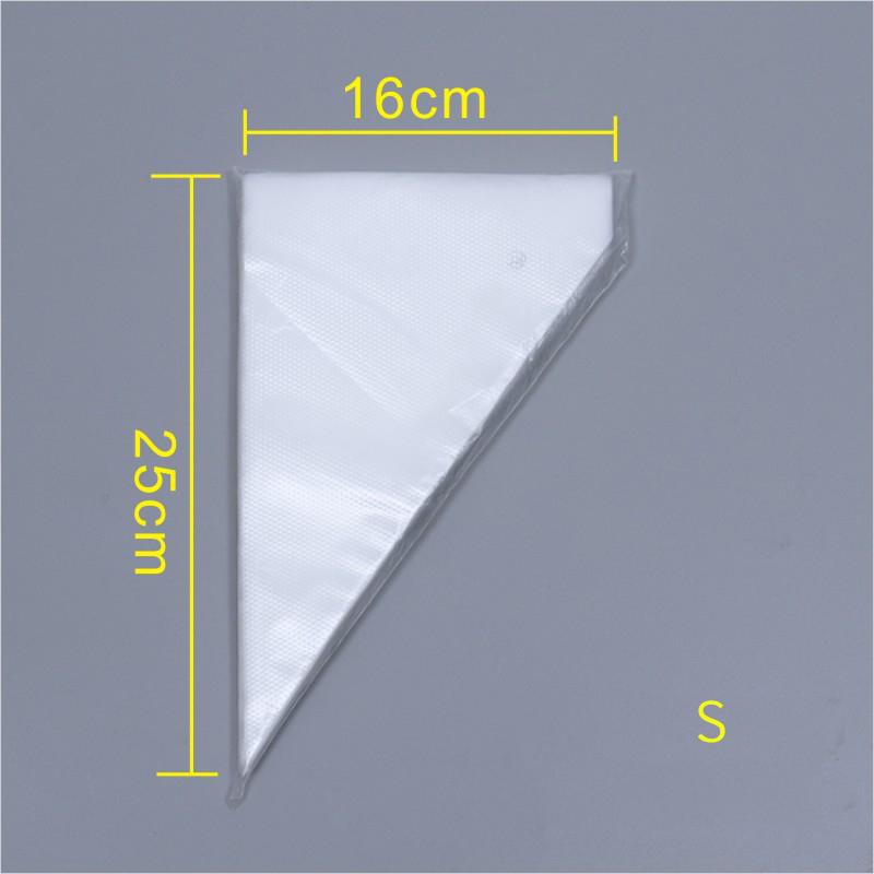 

100 шт. одноразовый кондитерский мешок, кондитерские мешки, глазурь, помадка, крем для торта, сумка для украшения выпечки, инструменты для выпечки тортов S белый