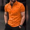 Neues Herren Revers Polo Flamingo Kurzarmhemd Modisches und Personalisiertes Bedrucktes Street Top