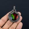 Bi-Color Labradorite Pendant Gemstone Handmade Jewelry, 999 Copper Wire Wrapped Pendant, Gift For Wife Jewelry