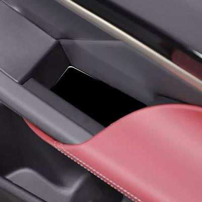 2pcs Piano Black Car Inner Accessories Car Soft PVC Plastic Door Storage Slot Mats Cover Trim For BMW 5 Series I5 G60 2024 2025