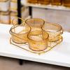 Luxury Compartmentalized Fruit and Snack Tray for Home Display