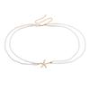 Starfish Pendant Pearl Waistband Jewelry Body Chain Fashion Belly Chain  Women