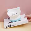 Cartoon Cute Ceramic Dog Cat Food Bowl, High Foot, Overturn Proof, Large Caliber,  Neck Protection, Creative Pet Bowl, 1Pc