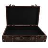 Baule da Viaggio Decorativo in Legno Scatola Portaoggetti in Pelle e Legno Organizer Multiuso Per Fotografia