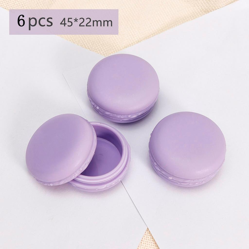 6PCS/Set Colors Jewelry Beads Organizer Box Mini Macaron Travel Rings Storage Lovely Candy Color Case Plastic
