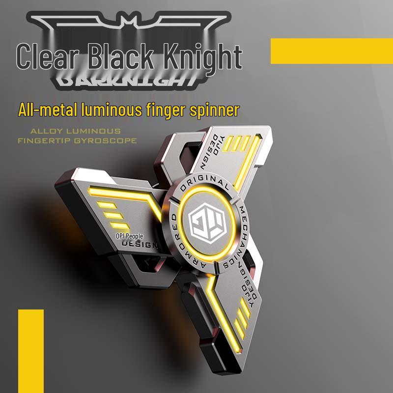 

Luminous Metal Finger Gyro: Decompression Toy for Leisure & Education.