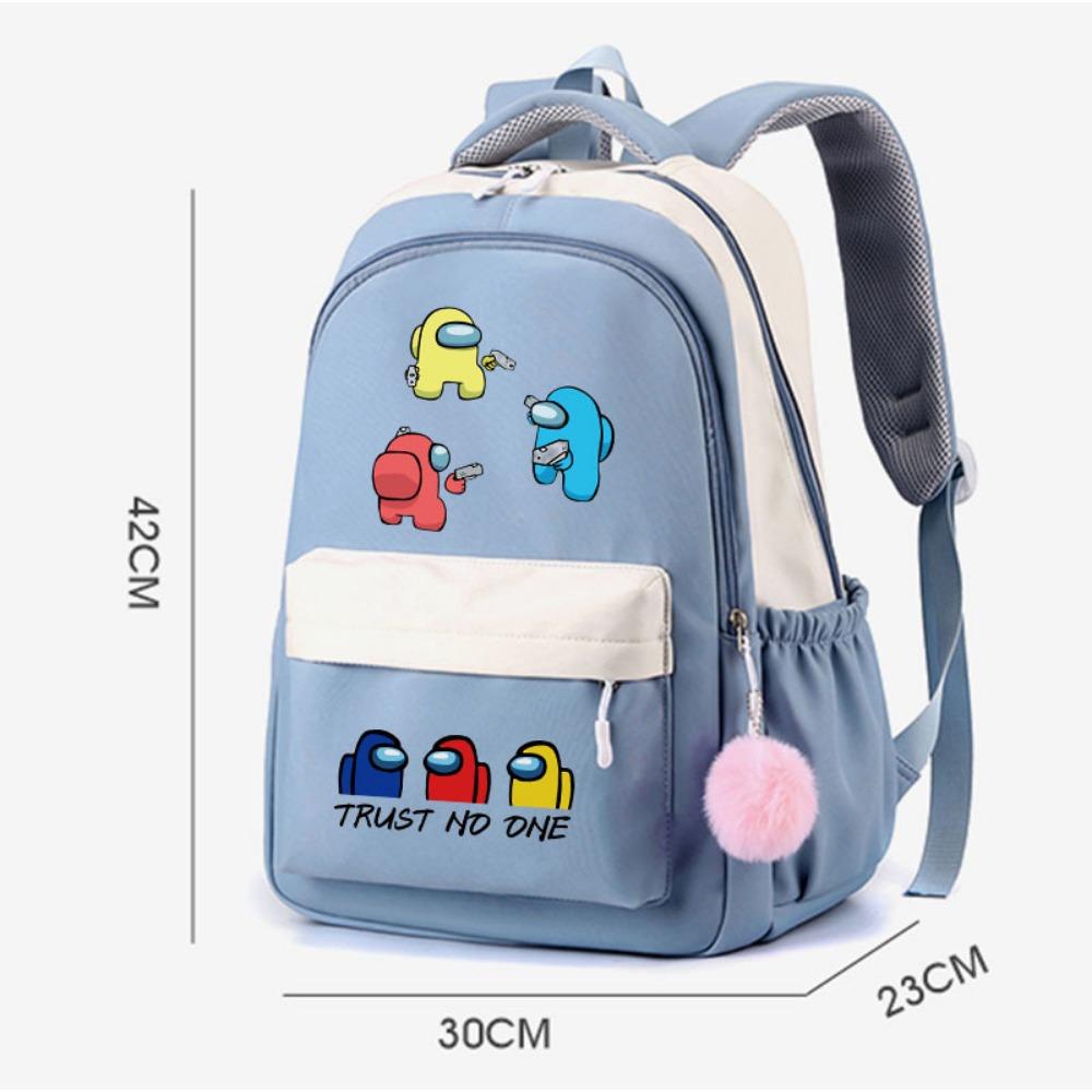 School bag backpack five Wu backpack candy color large capacity student school bag stationery