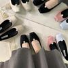 Internet Celebrity Pearl Flat-soled Single Shoes Women's Shoes Spring 2025 New Gentle and Versatile One-pedal Commuter Lazy Shoes