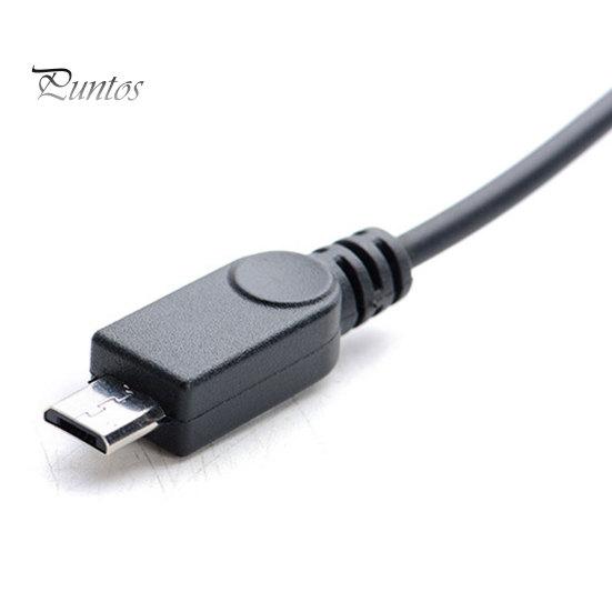Type-C to Type-C&Micro 5P Female 2 Male Y Splitter Charging Extension Cable
