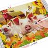 Diamant-Kunst-Gemälde-Set, Schwein, Diamant-Stickerei, Kreuzstich, Tierbilder, Strasssteine, Mosaik, handgefertigtes Geschenk