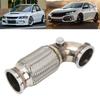 2.5in V Band to V Band Down Pipe 90 Degree with Flex Bellow Stainless Steel Modification