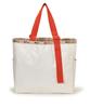 LG HANDLE ADJ Webbing TOTE/1872/Meringue/Mandarin