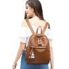 Large Capacity Soft Leather Backpack All Cowhide Ladies Bag Urban Simple Small Backpack