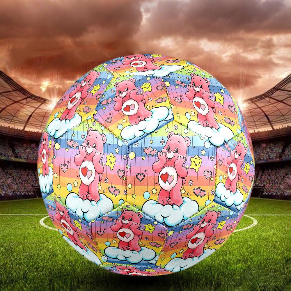 Care Bears Print Size 5 Soccer Ball, Standard Match Football for Sports Game and Team Practice, Ideal Gift for Soccer Fans