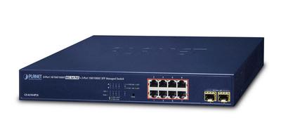Planet Ipv4/Ipv6, 8-Port Managed, Gs-4210-8P2S