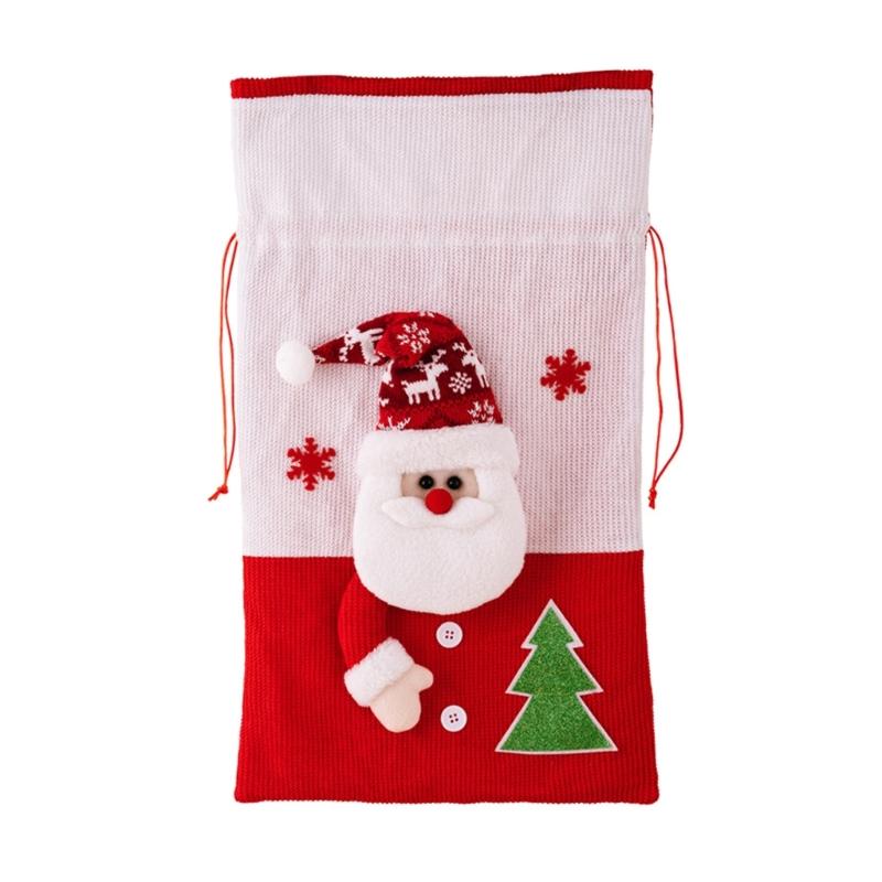 

Festival Santa Christmas Gifts Sacks Sturdy Knitting Materials Fashion Accessory Decoration for Holiday Gifting