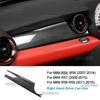 Car Co-pilot Panel Cover Real Carbon Fiber RHD For Mini R55 R56 R57 R58 R59 Sticker Interior Trim High Quality Accessories