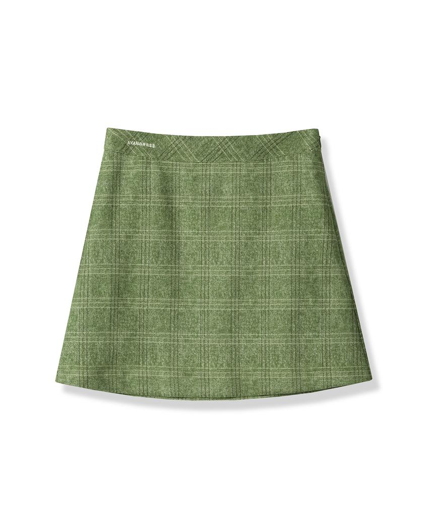 AVANDRESS Suede Check Mini Skirt - 2Col