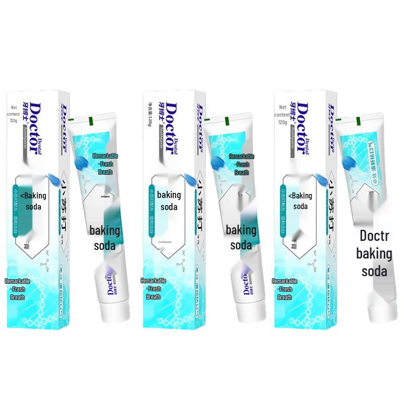 Dr. Dental Baking Soda Toothpaste Family 3-Pack