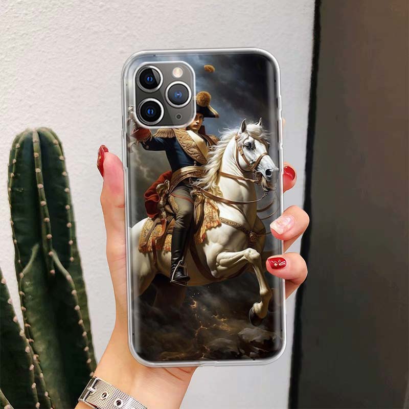 Napoleon Bonaparte For iPhone 17 Air 16 15 14 Plus 13 Mini 12 11 Pro Max Phone Case 16E 7 Print 8 SE Fundas Cover Soft Coque 16