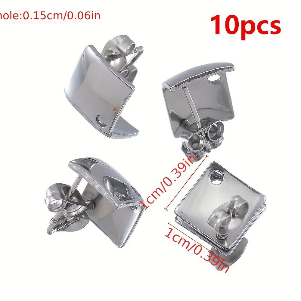 5 Paar Edelstahl Ohrbügel Langer Stift Post Haken Ohrstöpsel Verbinder Quaste DIY Schmuck Handgefertigte Ohrringe Zubehör Fundstücke