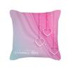 Peach Skin Pillowcase Valentine's Day Pillowcase Pink Heart-shaped Pillow Romantic Series Home Decoration Sofa Cushion Cover
