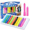 Washable Face Paint Crayons Kits Body Kids Makeup Non Toxic Painting 12 Pcs for Halloween Costumes