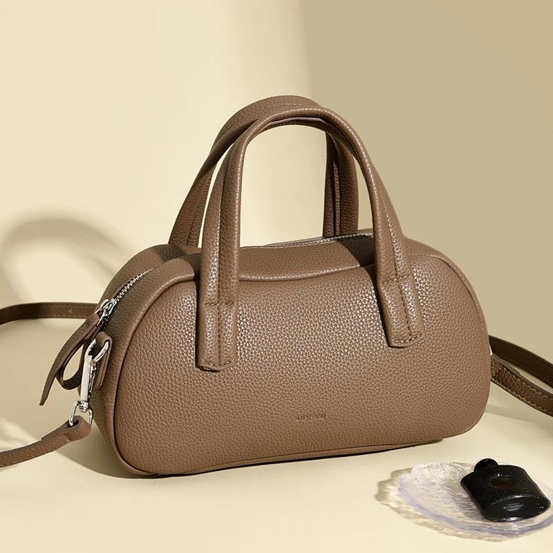 

Роскошная кожаная сумка через плечо для женщин, женственные сумки через плечо, простые сумки для отдыха