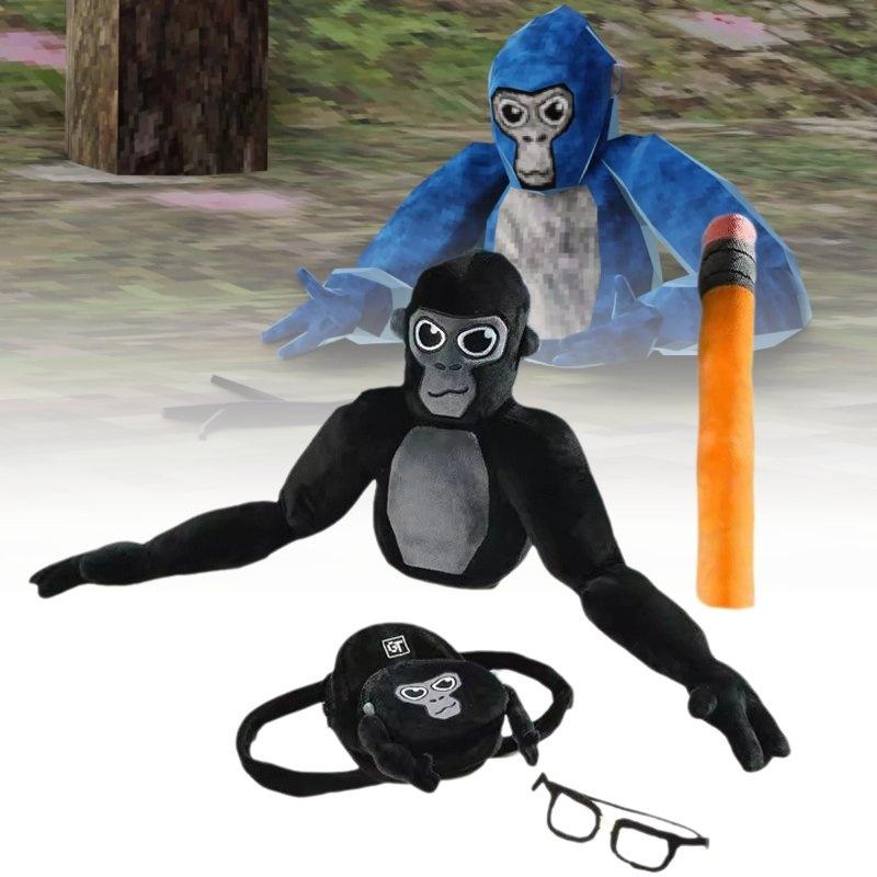 Gorilla Game Tag Plush Toy Pen Glasses Backpack Pillow Room Gift Decoration