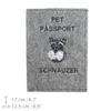 Schnauzer II - Dog passport case, document case, gift for the traveller from the Art-Dog brand